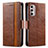 Leather Case Stands Flip Cover Holder S02D for Motorola Moto G Stylus (2022) 4G