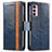 Leather Case Stands Flip Cover Holder S02D for Motorola Moto G42