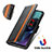 Leather Case Stands Flip Cover Holder S02D for Motorola Moto G51 5G