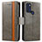 Leather Case Stands Flip Cover Holder S02D for Motorola Moto G60s