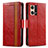 Leather Case Stands Flip Cover Holder S02D for Oppo F21s Pro 4G Red
