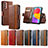 Leather Case Stands Flip Cover Holder S02D for Samsung Galaxy F13 4G
