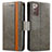 Leather Case Stands Flip Cover Holder S02D for Samsung Galaxy Note 20 5G