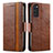 Leather Case Stands Flip Cover Holder S02D for Samsung Galaxy S20