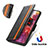 Leather Case Stands Flip Cover Holder S02D for Samsung Galaxy S20 Lite 5G