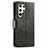 Leather Case Stands Flip Cover Holder S02D for Samsung Galaxy S21 Ultra 5G