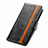 Leather Case Stands Flip Cover Holder S02D for Samsung Galaxy S21 Ultra 5G