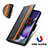 Leather Case Stands Flip Cover Holder S02D for Samsung Galaxy S21 Ultra 5G