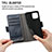 Leather Case Stands Flip Cover Holder S02D for Samsung Galaxy S21 Ultra 5G