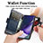 Leather Case Stands Flip Cover Holder S02D for Samsung Galaxy S22 Ultra 5G