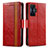 Leather Case Stands Flip Cover Holder S02D for Xiaomi Poco F4 GT 5G Red
