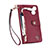 Leather Case Stands Flip Cover Holder S03D for Apple iPhone 14 Pro Max Red