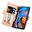 Leather Case Stands Flip Cover Holder S03D for Motorola Moto E32