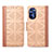 Leather Case Stands Flip Cover Holder S03D for Motorola Moto G Stylus (2022) 5G Light Brown