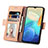 Leather Case Stands Flip Cover Holder S03D for Vivo T1 5G India