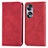Leather Case Stands Flip Cover Holder S04D for Huawei Honor X7b Red