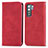 Leather Case Stands Flip Cover Holder S04D for Huawei P40 Lite 5G Red