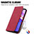 Leather Case Stands Flip Cover Holder S04D for Motorola Moto E40