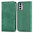 Leather Case Stands Flip Cover Holder S04D for Motorola Moto Edge Lite 5G Green