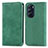 Leather Case Stands Flip Cover Holder S04D for Motorola Moto Edge X30 5G Green