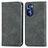 Leather Case Stands Flip Cover Holder S04D for Motorola Moto G Stylus (2022) 4G Gray