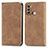 Leather Case Stands Flip Cover Holder S04D for Motorola Moto G40 Fusion