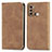 Leather Case Stands Flip Cover Holder S04D for Motorola Moto G60