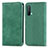 Leather Case Stands Flip Cover Holder S04D for OnePlus Nord CE 5G Green