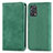 Leather Case Stands Flip Cover Holder S04D for Oppo A95 4G Green