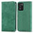 Leather Case Stands Flip Cover Holder S04D for Oppo K9S 5G Green
