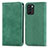 Leather Case Stands Flip Cover Holder S04D for Oppo Reno6 Z 5G Green