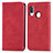 Leather Case Stands Flip Cover Holder S04D for Samsung Galaxy A20e Red