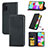 Leather Case Stands Flip Cover Holder S04D for Samsung Galaxy A41