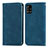 Leather Case Stands Flip Cover Holder S04D for Samsung Galaxy A71 5G Blue