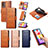 Leather Case Stands Flip Cover Holder S04D for Samsung Galaxy M13 5G