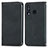 Leather Case Stands Flip Cover Holder S04D for Samsung Galaxy M40 Black