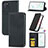 Leather Case Stands Flip Cover Holder S04D for Samsung Galaxy M60s