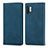 Leather Case Stands Flip Cover Holder S04D for Samsung Galaxy Note 10 Plus 5G Blue
