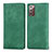 Leather Case Stands Flip Cover Holder S04D for Samsung Galaxy Note 20 5G Green