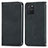 Leather Case Stands Flip Cover Holder S04D for Samsung Galaxy S10 Lite Black