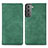 Leather Case Stands Flip Cover Holder S04D for Samsung Galaxy S21 5G Green