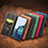 Leather Case Stands Flip Cover Holder S04D for Samsung Galaxy S22 Plus 5G