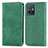 Leather Case Stands Flip Cover Holder S04D for Vivo T1 5G India Green