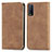 Leather Case Stands Flip Cover Holder S04D for Vivo Y20s