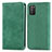 Leather Case Stands Flip Cover Holder S04D for Xiaomi Poco M3 Green