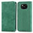 Leather Case Stands Flip Cover Holder S04D for Xiaomi Poco X3 NFC Green
