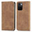 Leather Case Stands Flip Cover Holder S04D for Xiaomi Redmi 10 4G