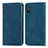 Leather Case Stands Flip Cover Holder S04D for Xiaomi Redmi 9A Blue