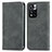 Leather Case Stands Flip Cover Holder S04D for Xiaomi Redmi Note 11 Pro+ Plus 5G Gray