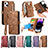 Leather Case Stands Flip Cover Holder S05D for Apple iPhone 14 Plus